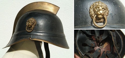 Alter bayrischer feuerwehrhelm - alter,