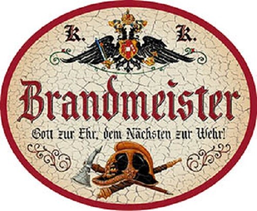 Brandmeister nostalgieschild - +,