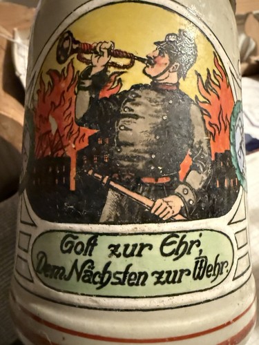 Antiker jugendstil feuerwehr - antiker,